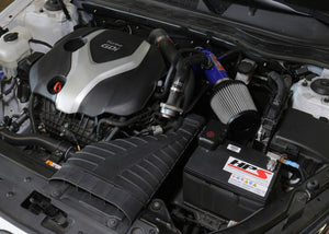 HPS Performance Blue Shortram Air Intake Kit for 2011-2015 Kia Optima 2.0L Turbo-Air Intake Systems-BuildFastCar-827-587BL-1