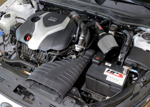 HPS Performance Black Shortram Air Intake Kit for 2011-2015 Kia Optima 2.0L Turbo-Air Intake Systems-BuildFastCar-827-587WB-1