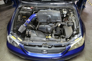 HPS Blue Shortram Air Intake Kit+Heatshield with Filter For 01-05 Lexus IS300 3.0L-Air Intake Systems-BuildFastCar-827-590BL