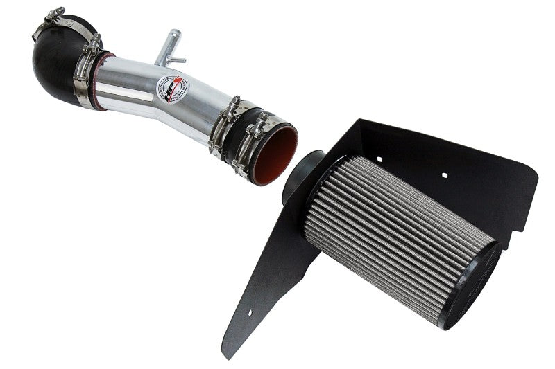 HPS Polish Shortram Air Intake+Heatshield+Filter For 96-97 Lexus SC400 4.0L V8-Air Intake Systems-BuildFastCar-827-596P