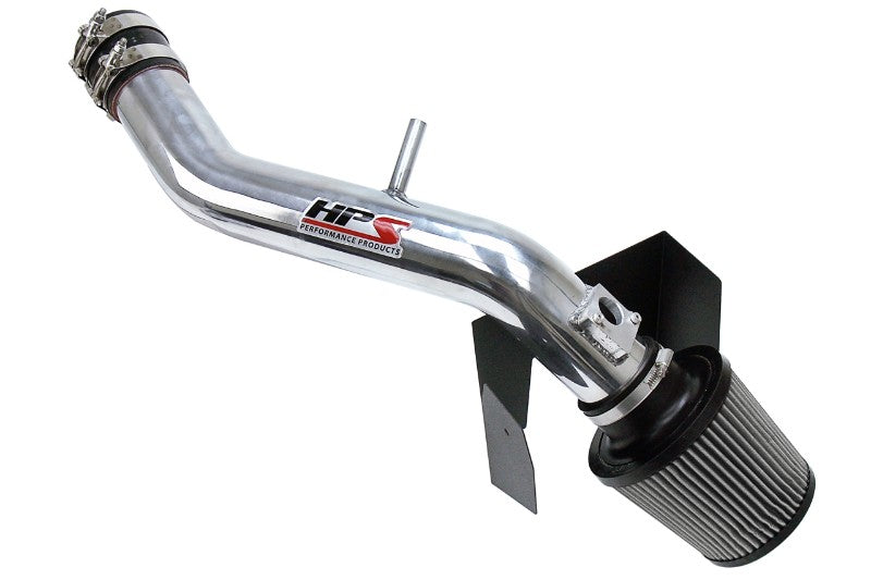 HPS Polish Shortram Air Intake+Heatshield with Filter For 06-13 Lexus IS350-Air Intake Systems-BuildFastCar-827-597P-1