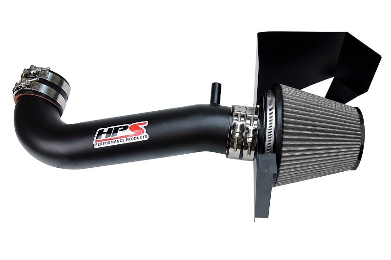 HPS Black Shortram Air Intake Kit+Heatshield with Filter For 11-17 Dodge Charger-Air Intake Systems-BuildFastCar-827-600WB-1