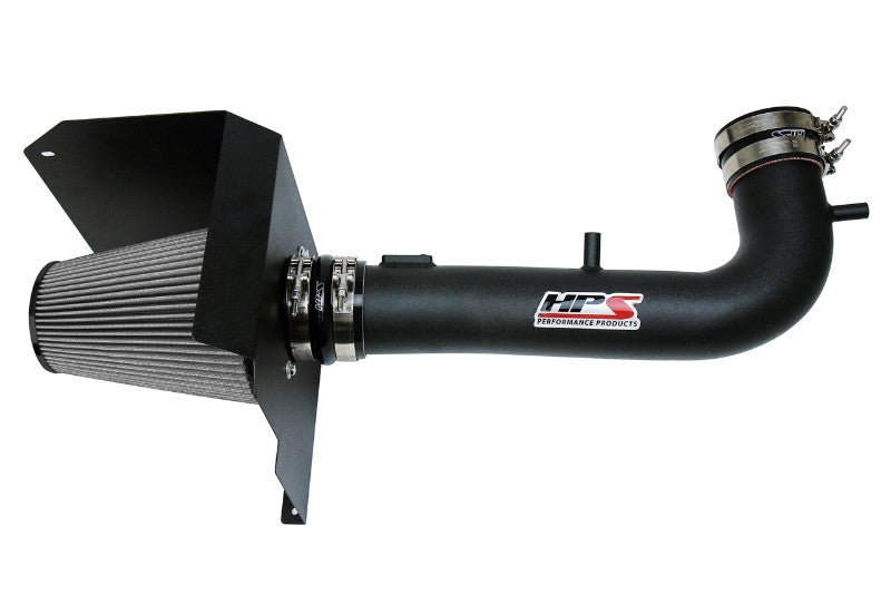 HPS Black Shortram Air Intake Kit+Heatshield with Filter For 15-18 Chevrolet Suburban 1500 827-603WB