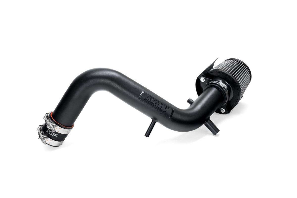 HPS Black Shortram Air Intake Kit with Filter For 13-17 Hyundai Veloster 1.6L Turbo-Air Intake Systems 827-605WB