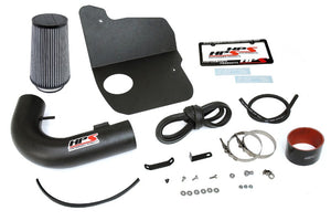HPS Black Shortram Air Intake+Heatshield with Filter For 10-15 Chevy Camaro SS-Air Intake Systems-BuildFastCar-827-607WB