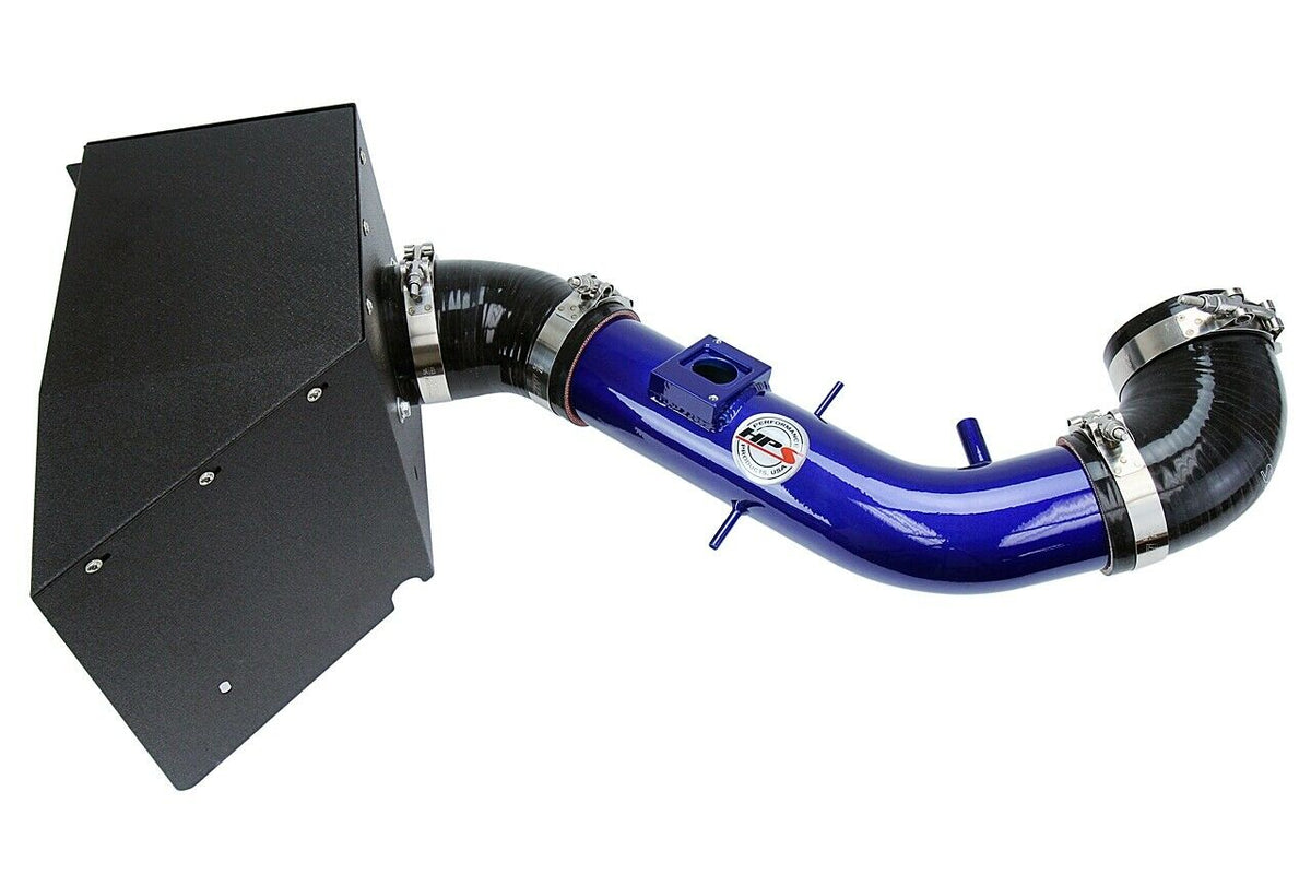 HPS Blue Shortram Air Intake+Heatshield with Filter For 03-04 Lexus GX470-Air Intake Systems-BuildFastCar-827-618BL-2