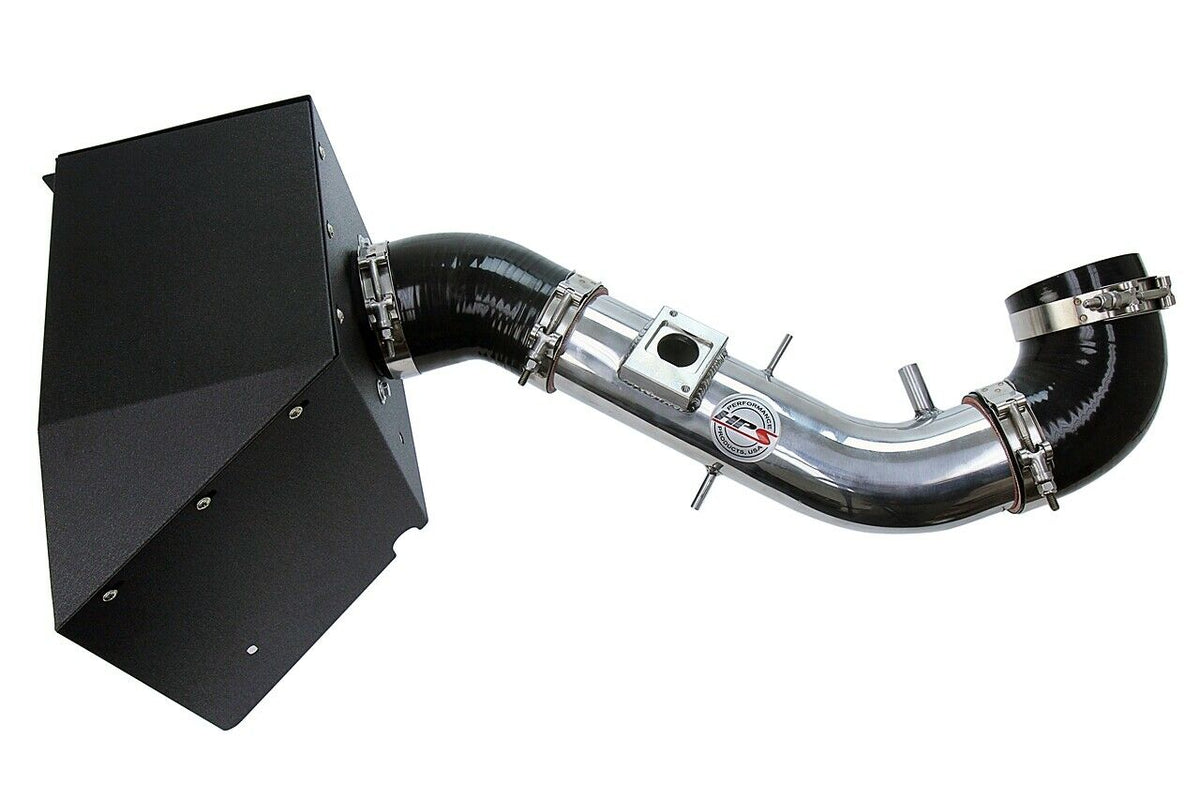 HPS Polish Shortram Air Intake+Heatshield with Filter For 03-04 Lexus GX470-Air Intake Systems-BuildFastCar-827-618P-2
