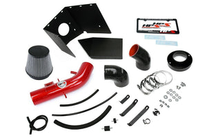 HPS Red Shortram Air Intake+Heatshield with Filter For 03-04 Lexus GX470 4.7L V8-Air Intake Systems-BuildFastCar-827-618R-2