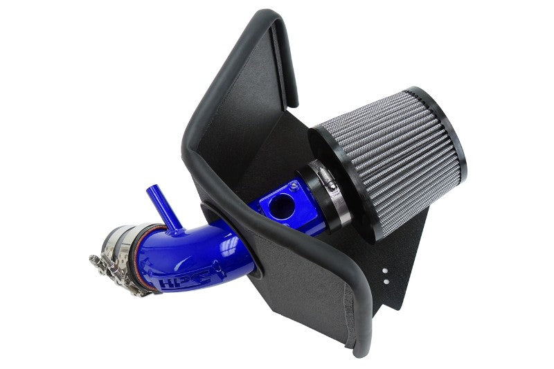 HPS Blue Shortram Air Intake Kit+Heatshield with Filter For 09- Toyota Corolla 1.8L-Air Intake Systems-BuildFastCar-827-619BL-1