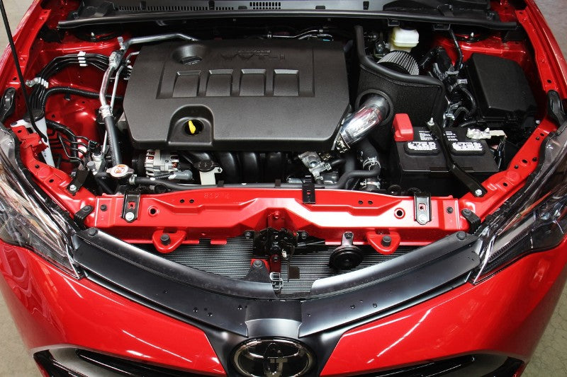 HPS Red Shortram Air Intake Kit+Heatshield with Filter For 09- Toyota Corolla 1.8L-Air Intake Systems-BuildFastCar-827-619R-1