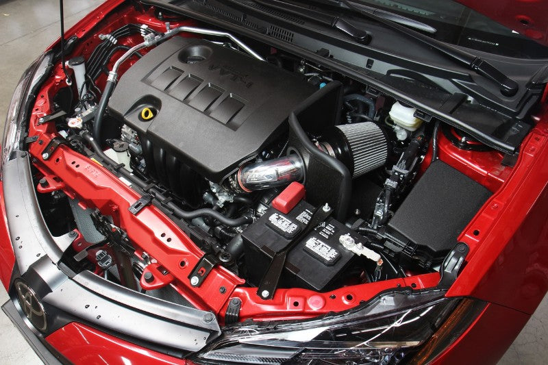 HPS Red Shortram Air Intake Kit+Heatshield with Filter For 09- Toyota Corolla 1.8L-Air Intake Systems-BuildFastCar-827-619R-1