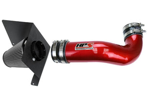 HPS Red Shortram Air Intake+Heatshield with Filter For 07-09 Cadillac Escalade-Air Intake Systems-BuildFastCar-827-622R-1