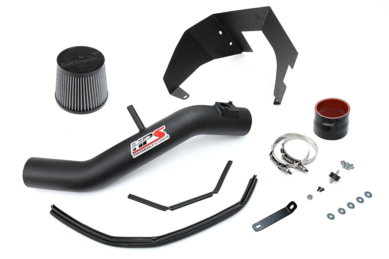 HPS Performance Black Shortram Air Intake for 2014-2017 Lexus IS350 3.5L V6-Air Intake Systems-BuildFastCar-827-623WB-1