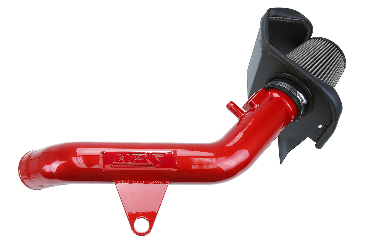 HPS Performance Red Shortram Air Intake for 2013-2015 BMW 335i 335ix F31 F34 3.0L Turbo N55-Air Intake Systems-BuildFastCar-827-625R-1