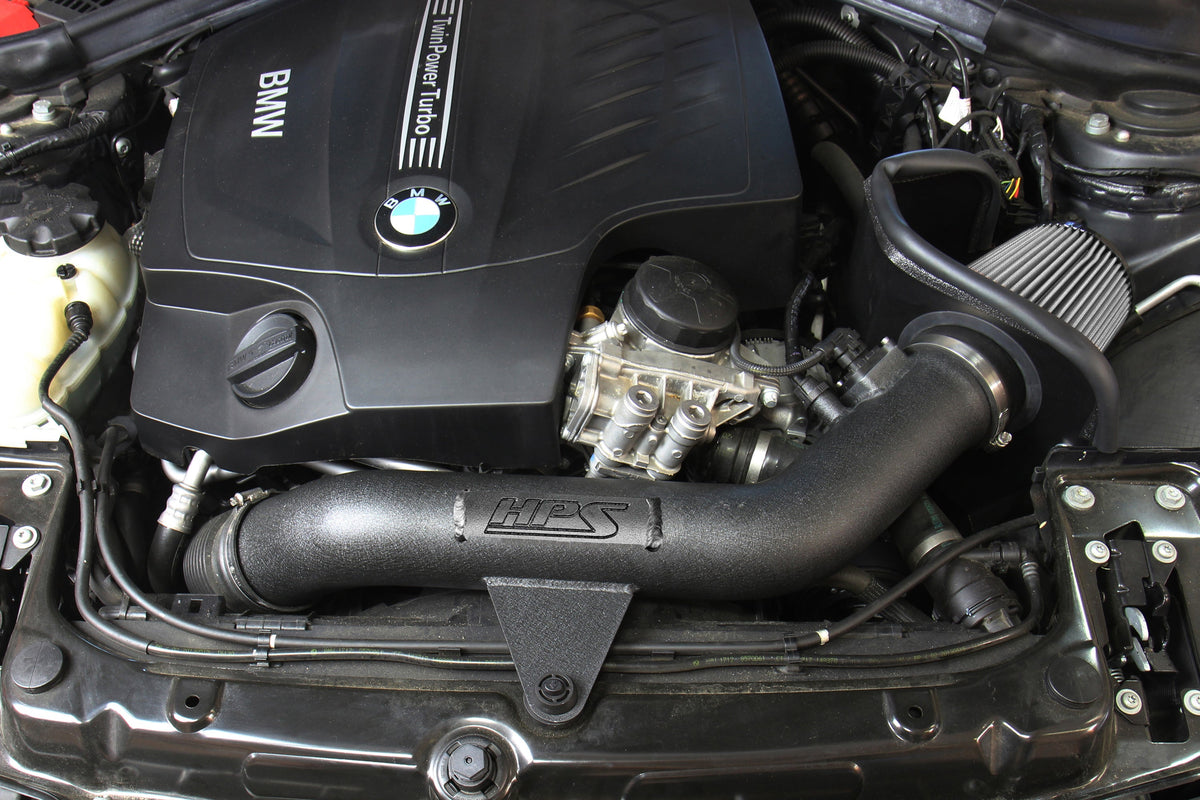 HPS Performance Polish Shortram Air Intake for 2013-2015 BMW 335i 335ix F31 F34 3.0L Turbo N55-Air Intake Systems-BuildFastCar-827-625P-1