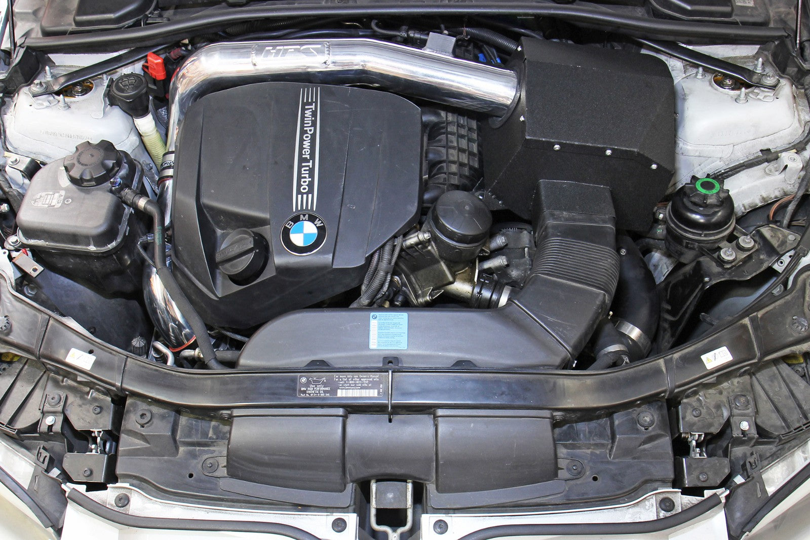 HPS Black Shortram Air Intake Heat Shield Kit for 11-13 BMW 335i 3.0L Turbo N55