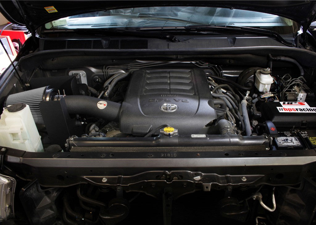 HPS Performance Black Shortram Air Intake for 2007-2011 Toyota Tundra 5.7L V8-Air Intake Systems-BuildFastCar-827-629WB-1