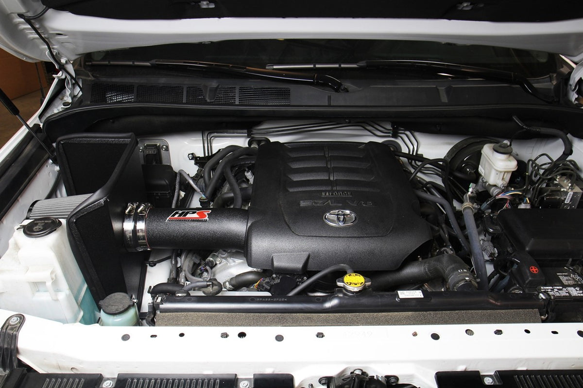 HPS Performance Black Shortram Air Intake for 2012-2019 Toyota Tundra 5.7L V8-Air Intake Systems-BuildFastCar-827-630WB