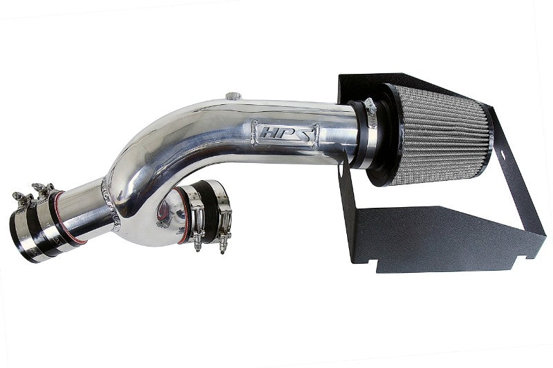 HPS Polish Shortram Air Intake Kit+Heatshield with Filter For 15-16 Ford F-150 3.5L-Air Intake Systems-BuildFastCar-827-634P-1