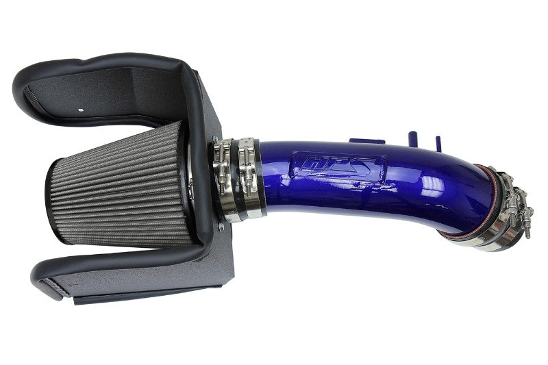 HPS Blue Shortram Air Intake Kit+Heatshield with Filter For 08-18 Toyota Land Cruiser-Air Intake Systems-BuildFastCar-827-635BL-1