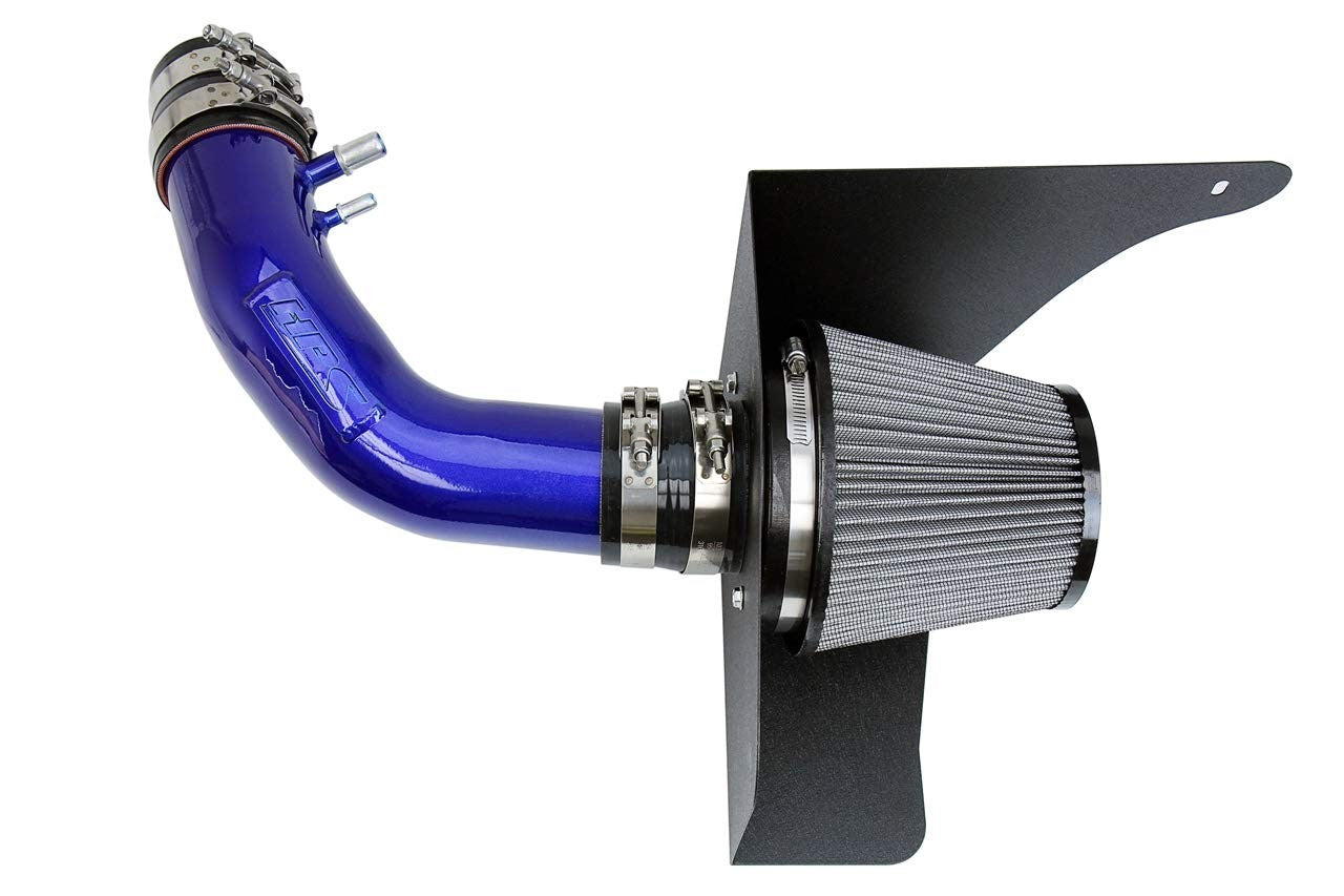HPS Performance Blue Cold Air Intake Kit for 15-17 Ford Mustang 3.7L V6-Air Intake Systems-BuildFastCar-827-638BL