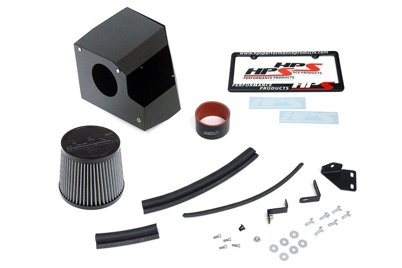 HPS 827-656WB Black Aluminum Shortram Air Intake w/Heat Shield For 18-20 Honda Accord 2.0L Turbo
