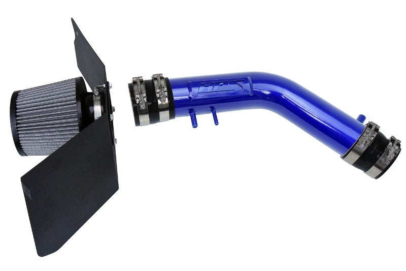 HPS Blue Shortram Air Intake Kit+Heatshield with Filter For 95-99 Toyota Tacoma-Air Intake Systems-BuildFastCar-827-663BL-1