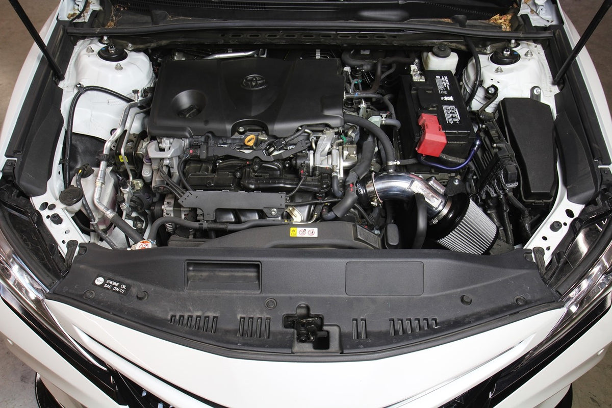 HPS Performance Polish Shortram Air Intake for 2018-2019 Toyota Camry 2.5L-Air Intake Systems-BuildFastCar-827-665P