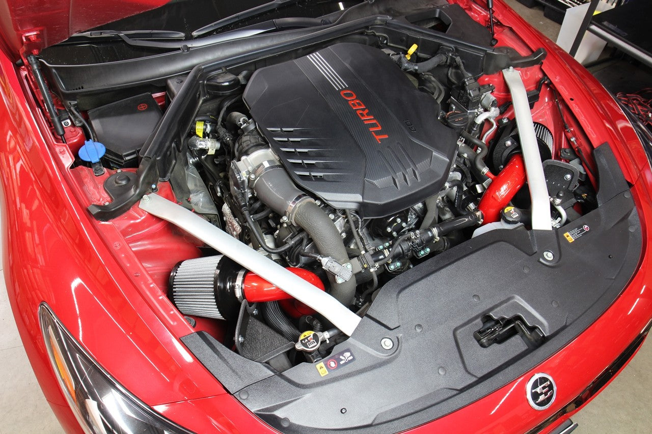 HPS Performance Blue Cold Air Intake Kit for 18-19 Kia Stinger 3.3L V6 Twin Turbo-Air Intake Systems-BuildFastCar-827-672BL-1