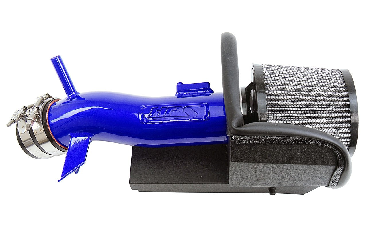 HPS Cold Air Intake Kit 19-20 Toyota Corolla 2.0L Blue Short Cool Ram Heat Shield 827-675BL