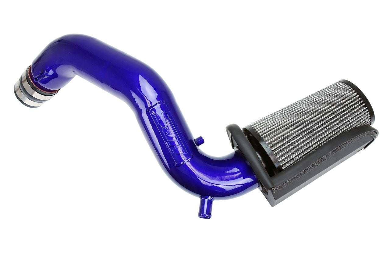 HPS Cold Air Intake Kit 19-20 Hyundai Veloster 1.6L Turbo Blue Short Cool Ram Heat Shield 827-678BL