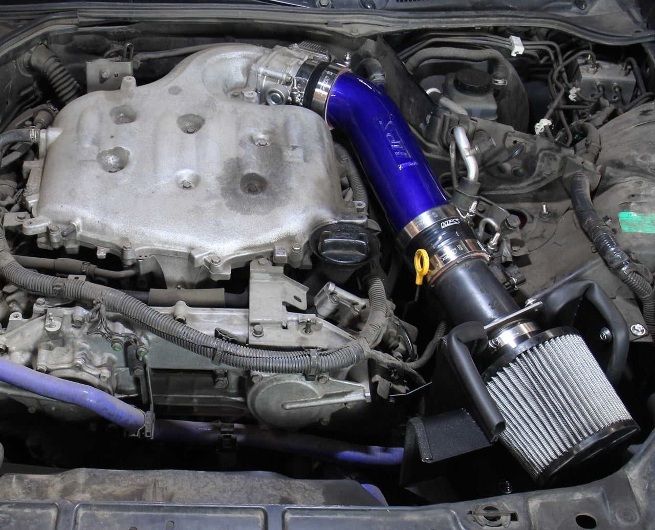 HPS Shortram Air Intake Kit 03-07 Infiniti G35 Coupe 3.5L V6, Includes Heat Shield, Black