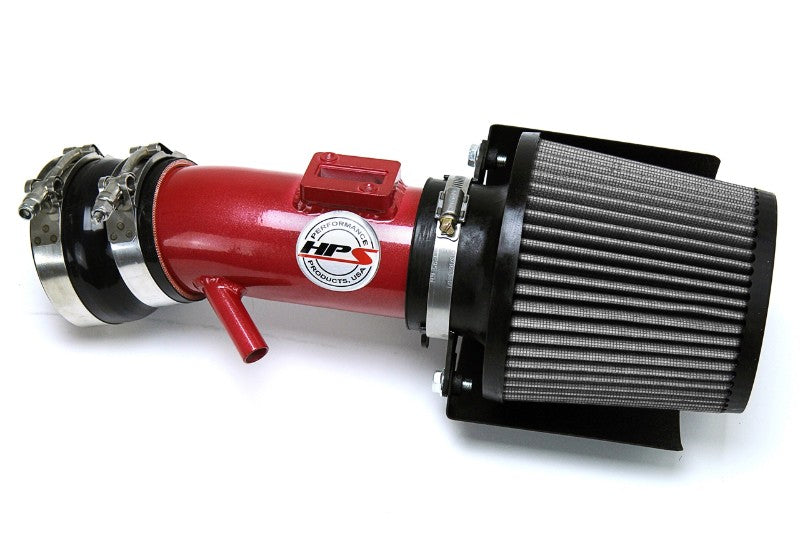 HPS Red Shortram Air Intake+Heatshield with Filter For 15-18 Nissan Murano-Air Intake Systems-BuildFastCar-827-680R-1