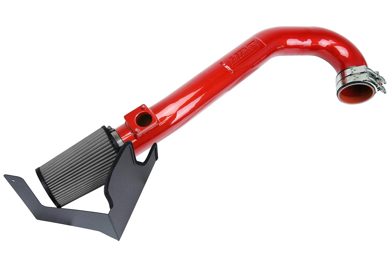 HPS Red Shortram Air Intake + Heat Shield for 17-21 Subaru Impreza 2.0L Non Turbo