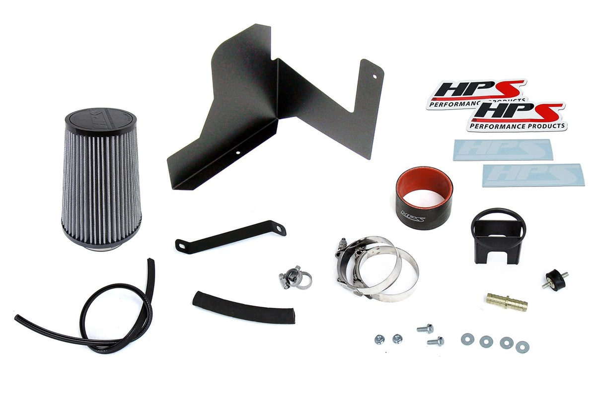 HPS Blue Shortram Air Intake Kit w/Heat Shield For Subaru 17-24 Impreza / 18-24 Crosstrek 2.0L Non Turbo (GK GT GU)