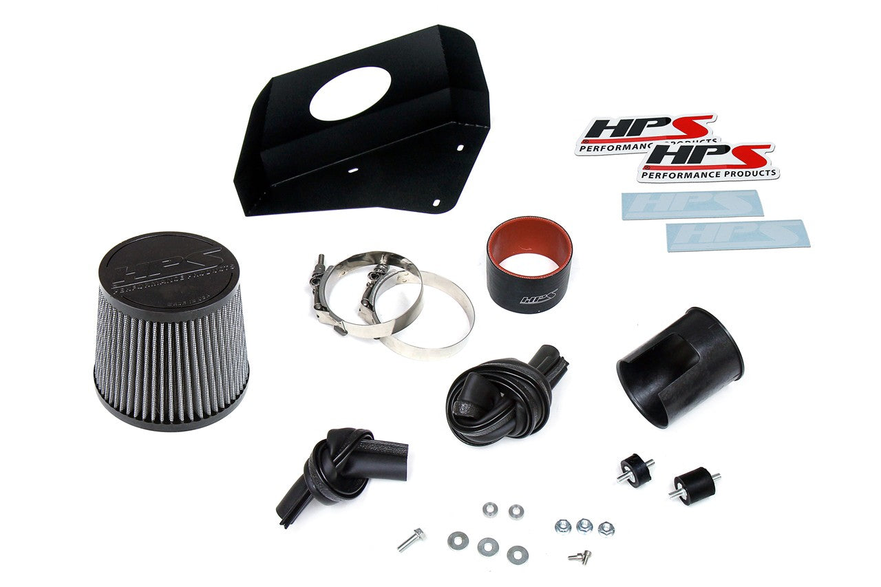 HPS Shortram Air Intake Kit 2011-2016 Scion tC 2.5L, Includes Heat Shield, Black