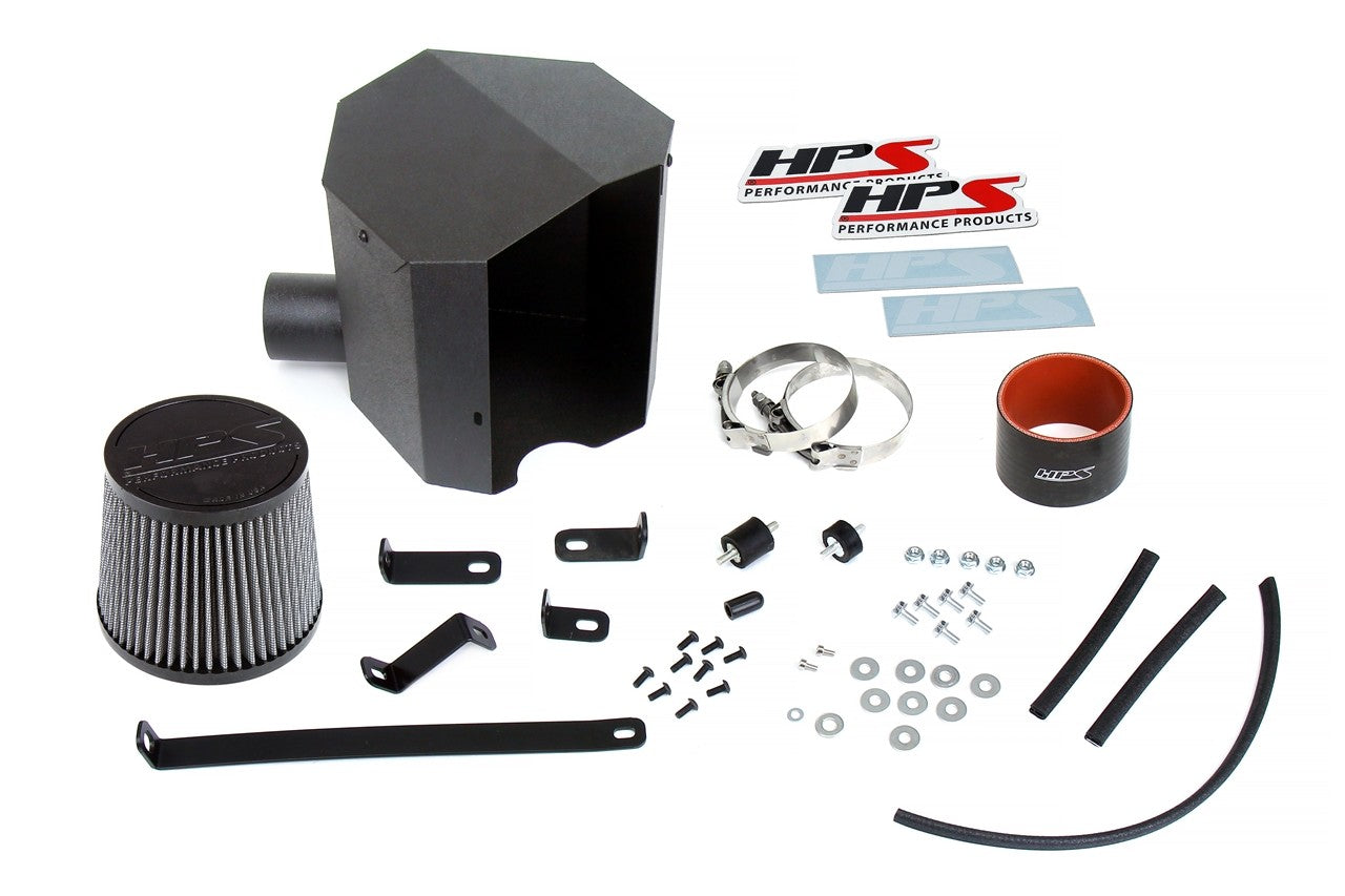 HPS Blue Shortram Air Intake with Heat Shield For 12-17 Toyota Camry XV50