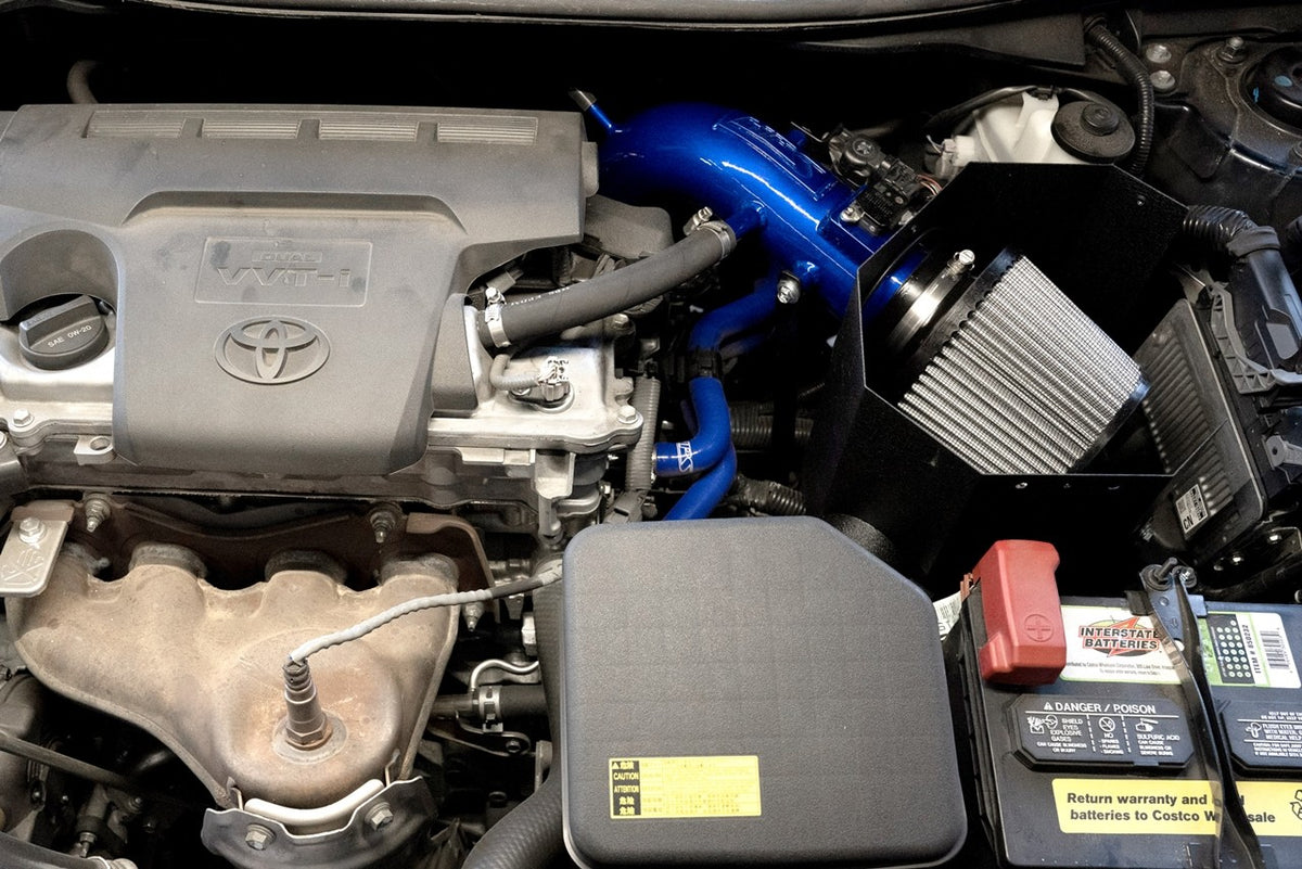 HPS Blue Shortram Air Intake with Heat Shield For 12-17 Toyota Camry 2.5L XV50
