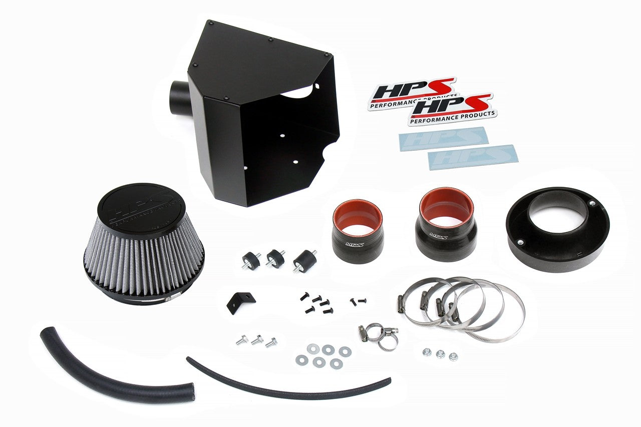 HPS Polish Shortram Air Intake Kit w/Heat Shield For 07-09 Toyota Camry 2.4 XV40