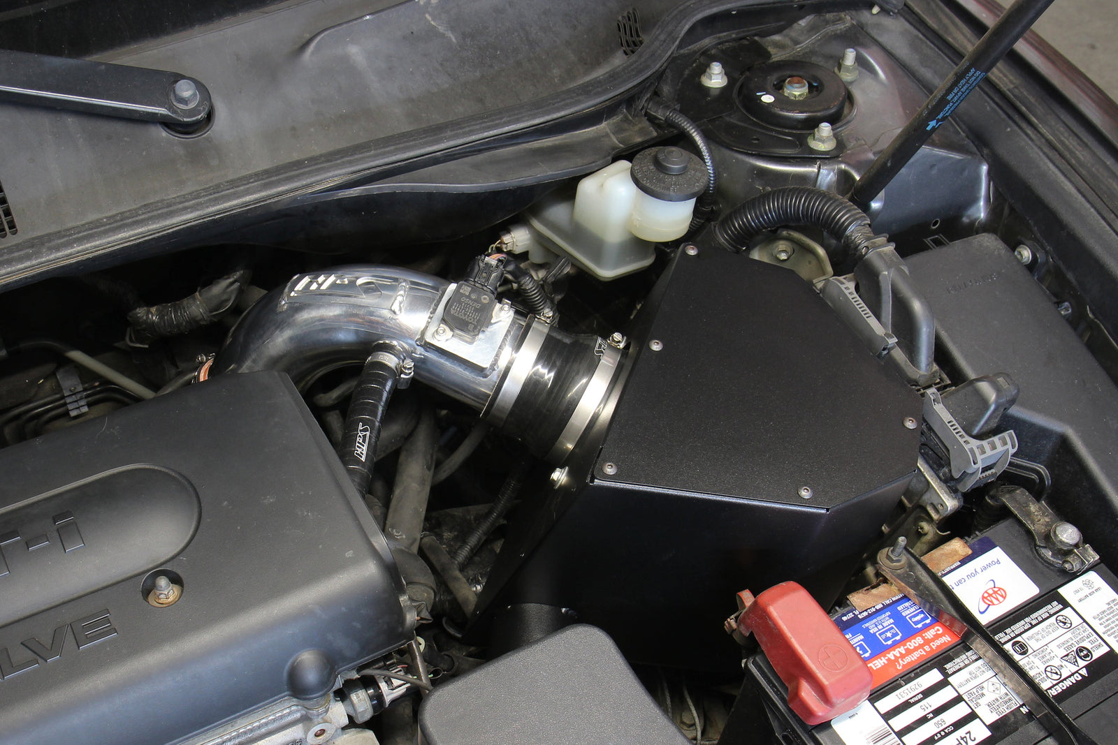 HPS Black Shortram Air Intake Heat Shield Kit For 07-09 Toyota Camry 2.4L XV40