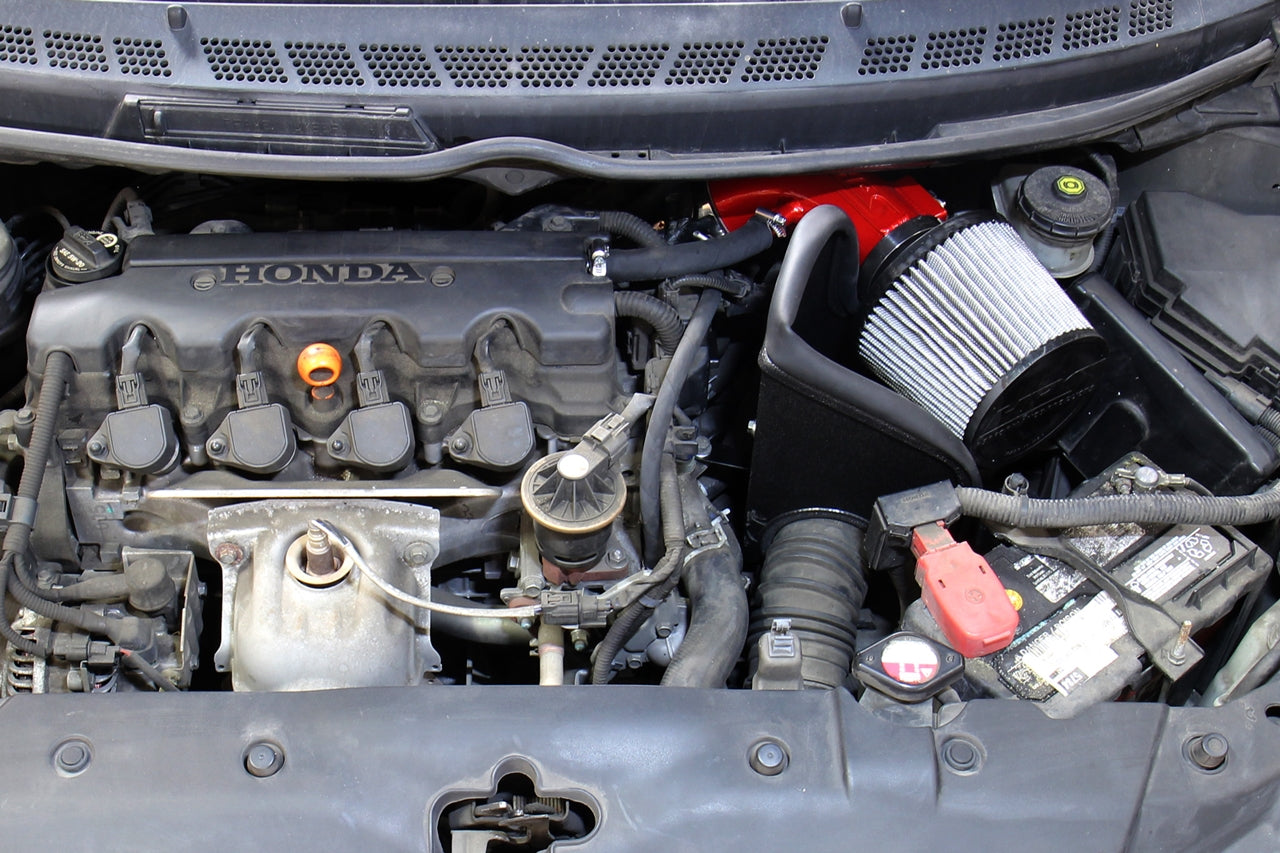 HPS Black Shortram Air Intake with Heat Shield For 06-11 Honda Civic 1.8L FA FG