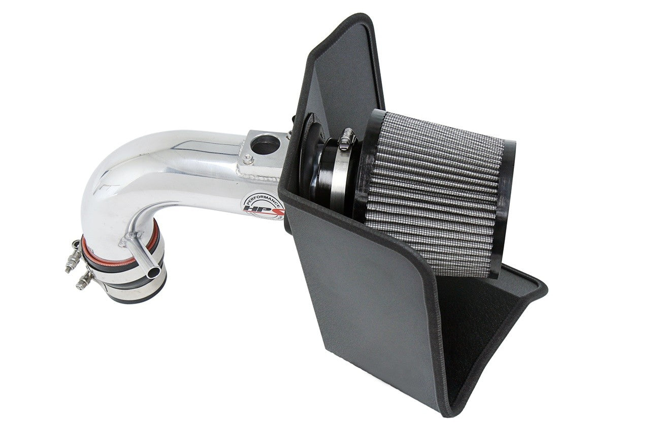 HPS Shortram Air Intake Kit 2008-2015 Scion xB 2.4L, Includes Heat Shield, Polish