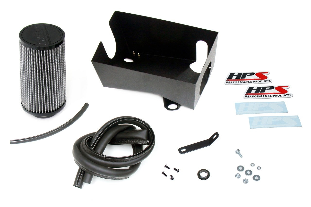HPS Polish Shortram Air Intake Heat Shield Kit For 12-19 BMW 640i Gran Coupe Turismo 3.0L N55 Turbo F06/F12/F13