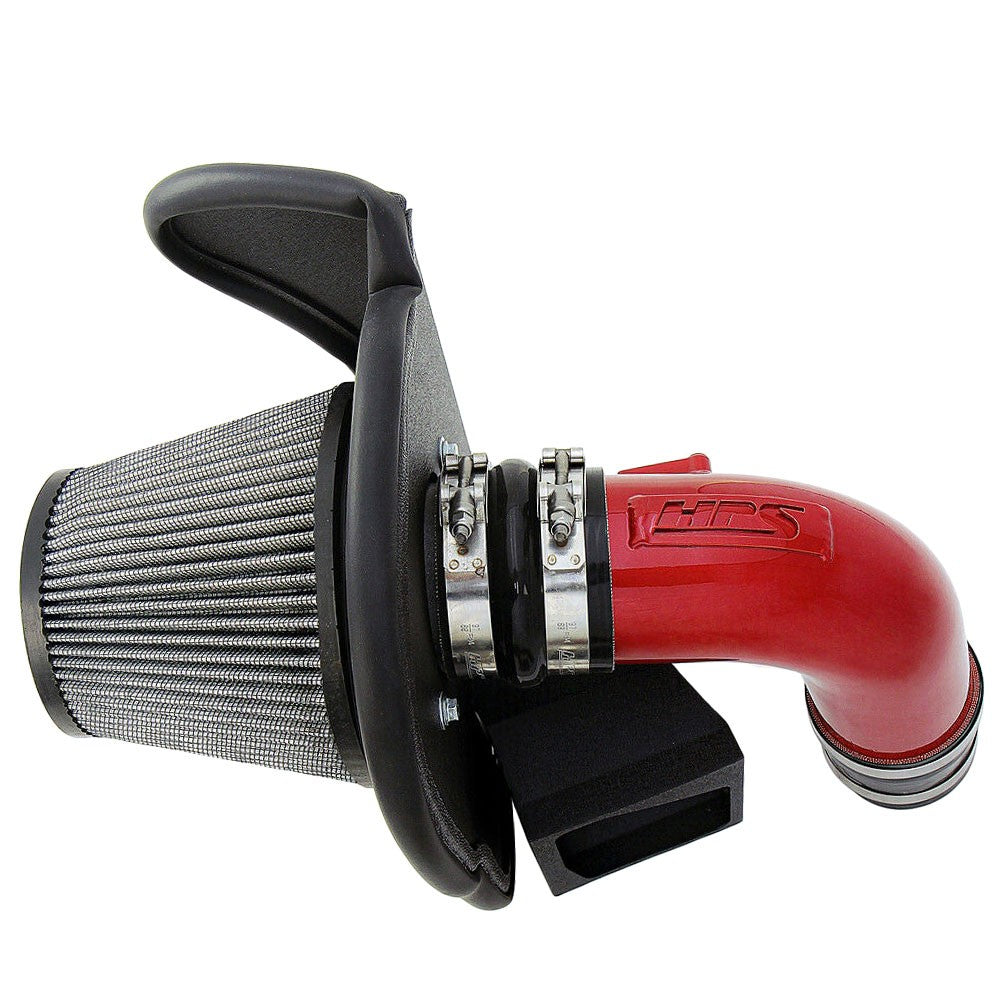 HPS Red Shortram Air Intake Heat Shield Kit For 19-23 BMW X5 / 20-23 X6 / 19-22 X7 3.0L B58