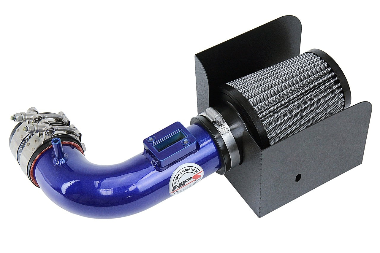 HPS Shortram Air Intake 2015-2020 Honda Fit 1.5L, Includes Heat Shield, Blue