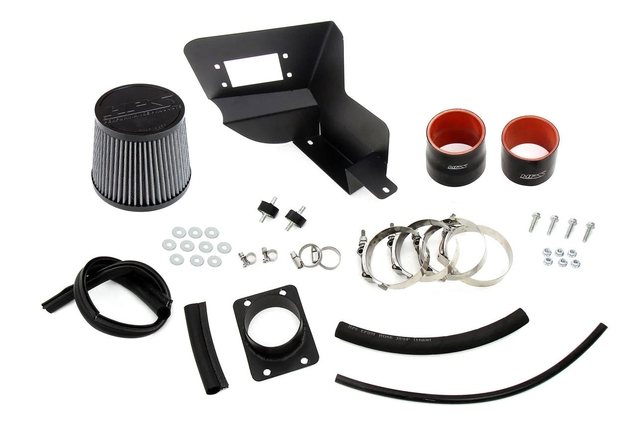 HPS Black 827-715WB Shortram Air Intake Kit w/Heat Shield 827-715WB