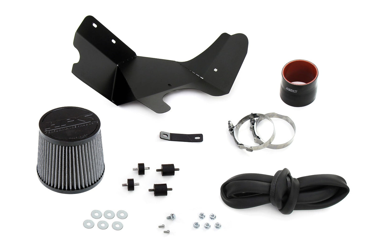 HPS Polish 827-720P Shortram Air Intake Kit w/Heat Shield 827-720P