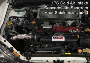 HPS Polish Cold Air Intake Kit with Filter For 08-14 Subaru WRX STI 2.5L Turbo-Air Intake Systems-BuildFastCar-837-566P-1