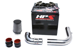 HPS Polish Cold Air Intake Kit with Filter For 15-18 Honda Fit 1.5L Manual Trans-Air Intake Systems-BuildFastCar-837-568P