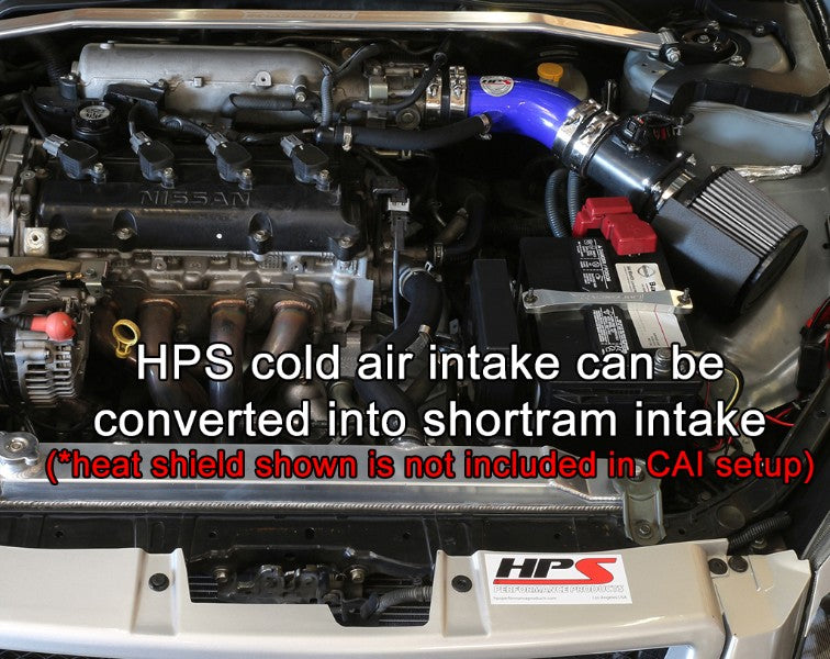 HPS Blue Cold Air Intake Kit with Filter For 02-06 Nissan Altima 2.5L 4Cyl-Air Intake Systems-BuildFastCar-837-570BL